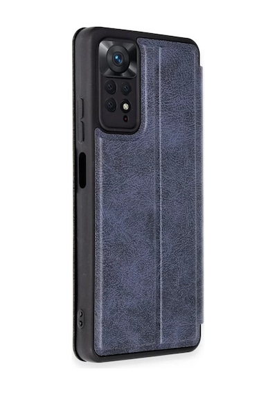 Newface Xiaomi Redmi Note 12 Pro 4g Kılıf Flip Cover - Lacivert Resimdeki