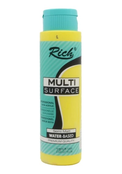 Rich Multı Surface Akrilik Boya 500 CcAçık  Sarı