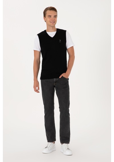 U.s. Polo Assn. Erkek Siyah Süveter 50316843-vr046 Siyah