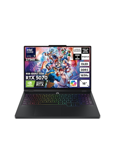 Lenovo Legion Pro 5 16IAX10 83F3008BTR-hmf10 Ultra 9-275HX 64 GB 4 TB SSD 8 GB RTX5070 16" Oled Free Dos Dizüstü Bilgisayar