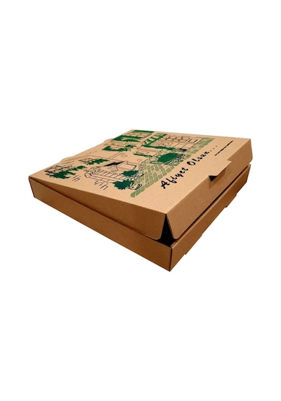 Karton Pizza Kutusu 33X33X4 Cm 100' Lü