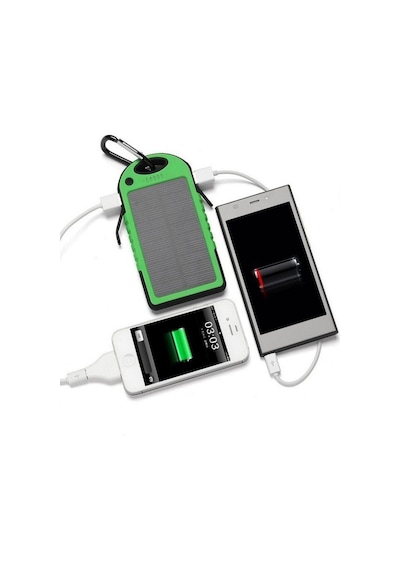 10000mah Solar Powerbank Şarj Aleti Mavi Karışık