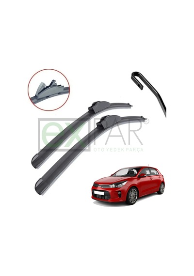 Kia Rio Ön Cam Silecek Süpürgesi Takımı 2017 - 2021 Model Uyumlu Rio Ön Silecek Sağ Sol