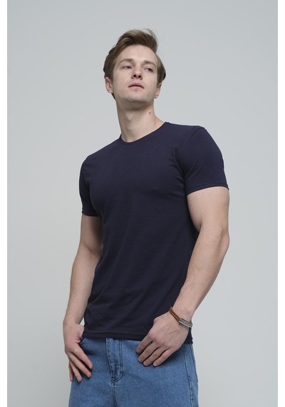 Ftx Slim Fit Bisiklet Yaka Erkek Basic Tshirt