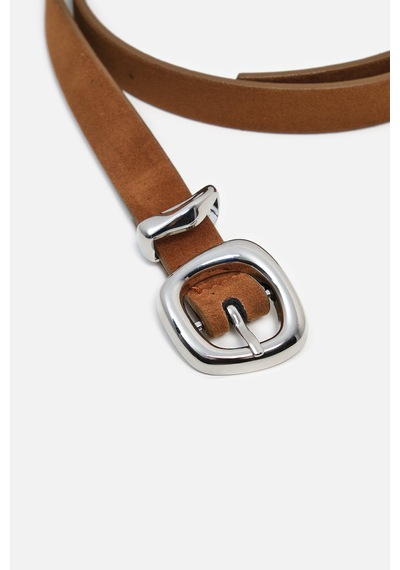 Akswsuar Metal Köprülü Kemer Camel