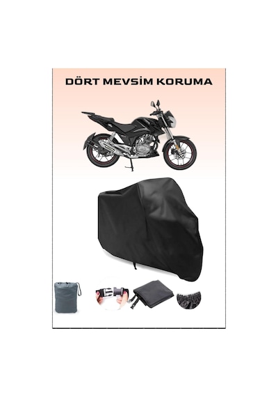 Siyah Mondial X-treme Max 150 Uyumlu Motorsiklet Branda, Motor Örtüsü