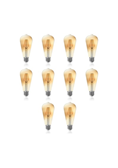 10lu Paket Edison 4w Armut Rustik Dekoratif Led Ampul gün Işığı