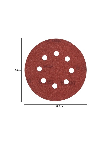 Sta32042 Zımpara, Kırmızı, 5 Adet, 180g 125 Mm