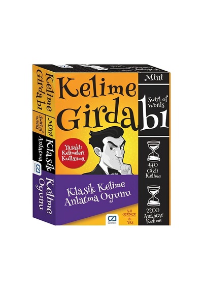 Ca Games Kelime Girdabı Mini Eğlenceli 4-8 Oyunculu Klasik Kelime Anlatma Oyunu 2200 Anahtar Kelime 440 Gizli Kelime