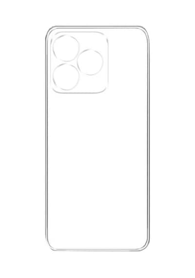 Realme C53 Uyumlu Kılıf Lüx Şeffaf Silikon