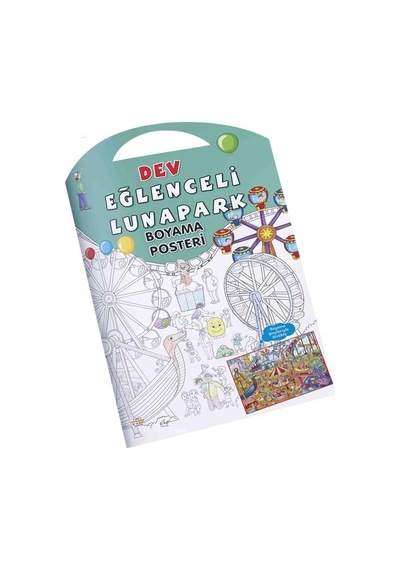 Dev Boyama Posteri Eğlenceli Ejderhalar-lunapark