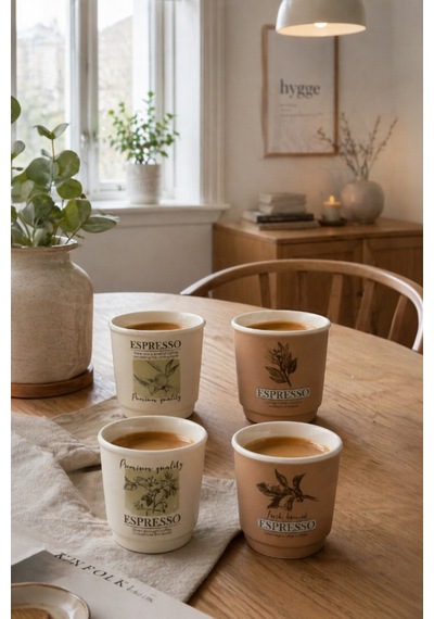 Akayev Art 4lü Espresso Bardağı Çok Renkli