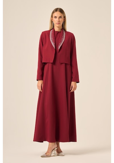 Ftz Women Kadın Ceket Elbise Takım Bordo 31210 Bordo