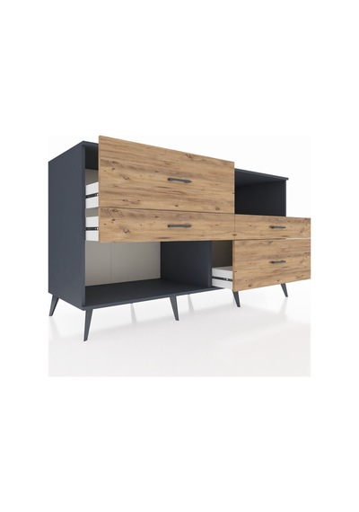 Kronos Konsol Tek Raflı 4 Çekmeceli 176x59x99 Antrasit-aytaşı/ça Antrasit-aytaşı/çam Kronos Konsol Tek Raflı 4 Çekmeceli 176x59x99 Antrasit-aytaşı/ça Antrasit-aytaşı/çam