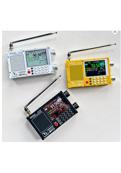 Dp-666 Deepelec Tef6686 Radyo Yüksek Hassasiyet Tam Bant Fm Am Lw Mw Sw Kısa Dalga Esp32 Rds 2,8 İnç Ips Lcd
