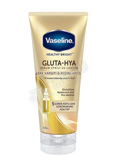 3 Adet Vaseline Gluta Hya Serum Etkili Uv Losyon Leke Karşıtı Ve Aydınlatıcı 200 Ml
