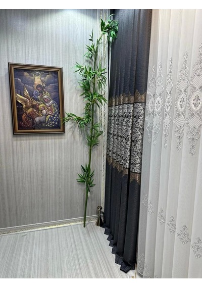 Nivemeshome Fj631749 V-2540 Arora Antrasit 1/3 Sık Pileli Fon Perde Apm Antrasit
