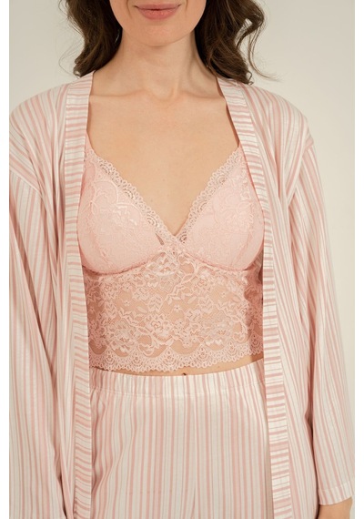 Arnetta Kadın Pembe Braletli Pijama Takımı Ar3756-s-v1 Ar3756-s-v1