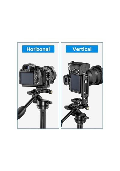 Quick Release L Plate Aynasız Ve Dslr Makineleri Dikey Kadraj Bağlama Adaptörü