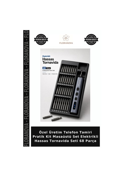 Özel Üretim Telefon Tamiri Pratik Kit Masaüstü Set Elektrikli Hassas Tornavida Seti 68 Parça