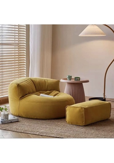 Good Night Twist Yeni Nesil Armut Kanepe & Puf & Berjer Takım Sarı
