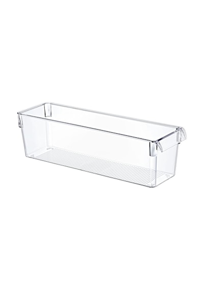 Hitfoni 3 Adet Mini Tall Clear Buzdolabı & Dolap içi Düzenleyici Siyah