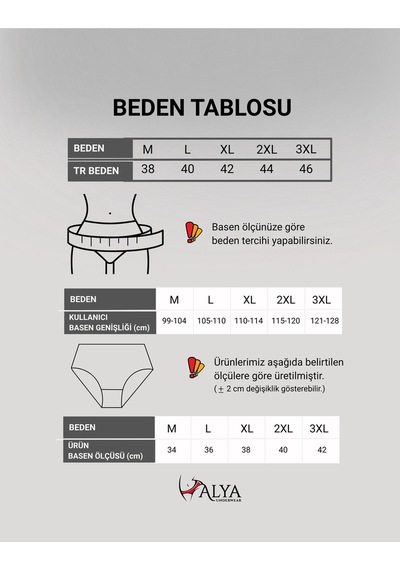 Alya Underwear %100 Pamuk Kumaşlı, Büyük Beden Yüksek Bel Kalp Desenli Ribana Jakar Kadın Külot Beyaz