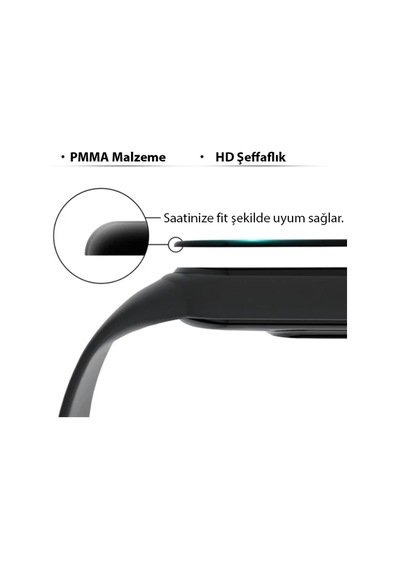 Sm Galaxy Uyumlu Watch 4 40mm 3d Full Kaplama Ekran Koruyucu Pet+pmma- 5775