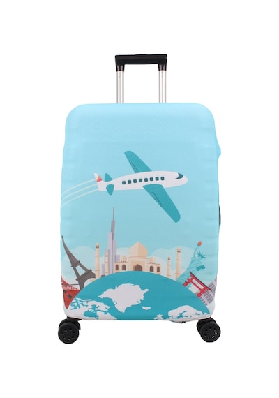 Bagacar Plane Büyük Orta Kabin Boy İçin 3 Lü Valiz Kılıfı Çok Renkli