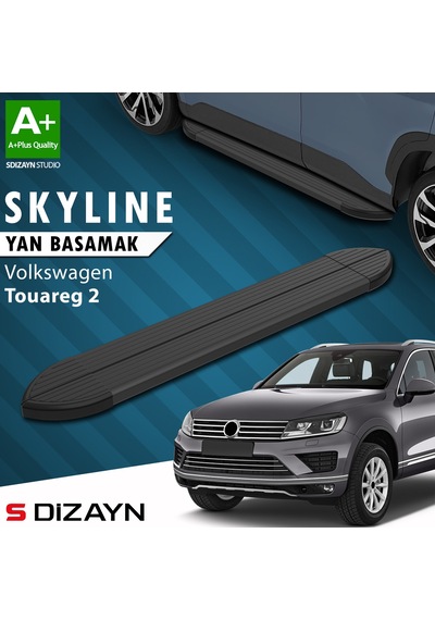 S-dizayn Vw Touareg 2 Skyline Siyah Yan Basamak 193 Cm 2010-2018 A+ Kalite