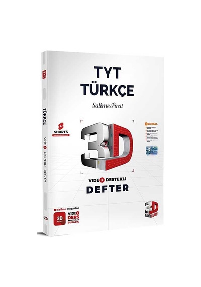 2027 3d Yayınları Yks Tyt Türkçe Video Destekli Defter 3d Yayınları