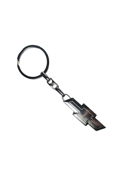Chevrolet Uyumlu Anahtarlık 3D Metal Otomobil Anahtarlığı - Krom Kaplama