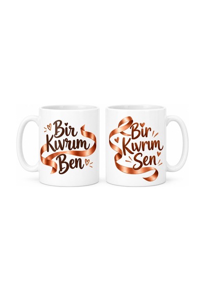 Bezos İki Kıvrım 2'li Porselen Kupa Seti - Model 602 Mmbz