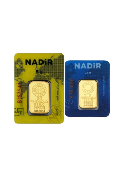 Tuğrul Kuyumculuk 7.5 Gram 24 Ayar Külçe Altın 5 + 2.5 G