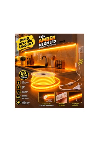 50 Metre Amber 220v Neon Led Şerit ,tak Çalıştır Set, Fişli Anahtarlı Esnek Şerit Led, ,turuncu Led,mutfak,tezgah Ledi,led Şerit Işık ,ambiyans Işık Havuzu, Kendinden Yapışkanlı,kehribar Led 50 Metre Amber 220v Neon Led Şerit ,tak Çalıştır Set, Fişli Anahtarlı Esnek Şerit Led, ,turuncu Led,mutfak,tezgah Ledi,led Şerit Işık ,ambiyans Işık Havuzu, Kendinden Yapışkanlı,kehribar Led