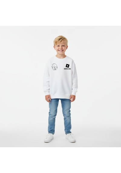 Seabubbles Roblox Çocuk Sweatshirt St09622 KREM