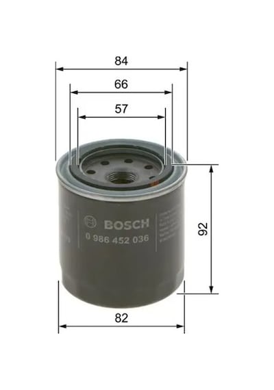 Mitsubishi Lancer 7 Yag Filtresi 1.6 2004-2009 Bosch 0986452036