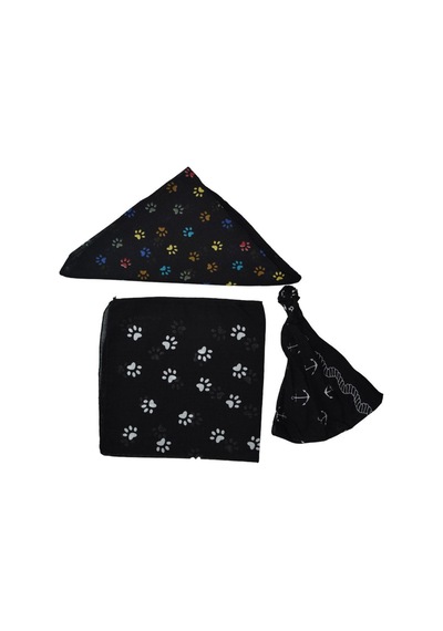 Pati Desenli Bandana Seti Kahverengi