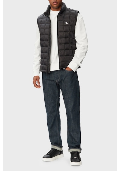 Calvin Klein Su İtici Kapitoneli Dik Yaka Hafif Şişme Yelek Lv04rg507gub1 Erkek Yelek Lv04rg507g Ub1 Siyah