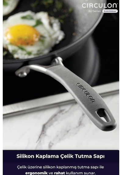 Circulon 28 Cm Kızartma Tavası Gri