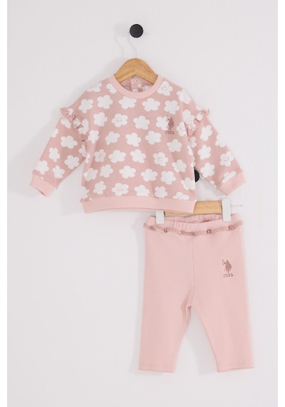 U.S. Polo Assn. U.s. Polo Assn Kız Bebek Pembe Takım Usb2770-c-v1 Pembe