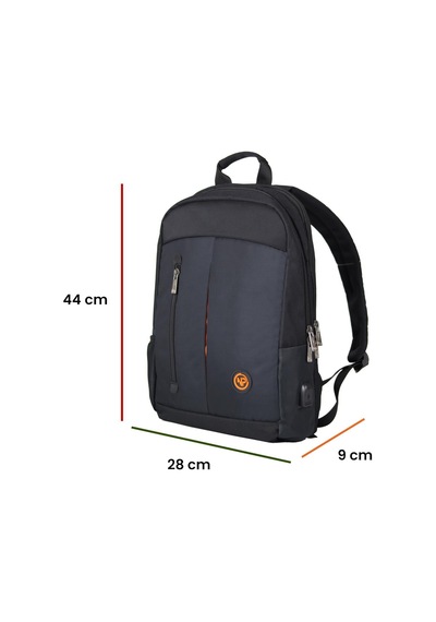 NPO CitylifePlus Smart 16" Çift Ana Bölmeli Notebook Sırt Çantası-Siyah