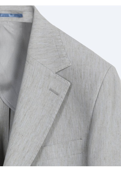 Kip Mavi Desenli Modern Fit Çevre Dostu Keten Karışımlı Takım Elbise Kip Mavi Desenli Modern Fit Çevre Dostu Keten Karışımlı Takım Elbise