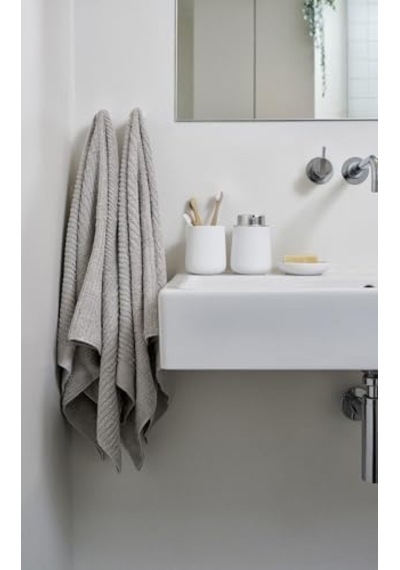 Classic Banyo Havlusu/duş Havlusu, %100 Pamuk, 140 X 70 Cm, Yumuşak Gri Yumuşak Gri Çok Renkli