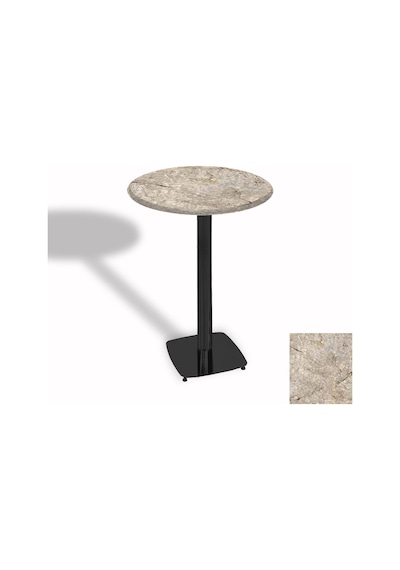 Bistro Masa Tokyo Esb - Werzalit, Wermodin Ve Allzalit Tabla 70 Cm Çap - Scala Marble Çok Renkli