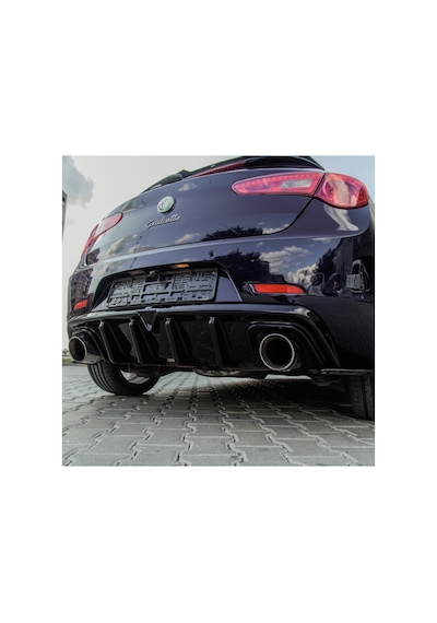 Alfa Romeo Giulietta Arka Difüzör 2010-2020 Uyumlu İtalyan Tip Arka Difüzör Piano Black Abs