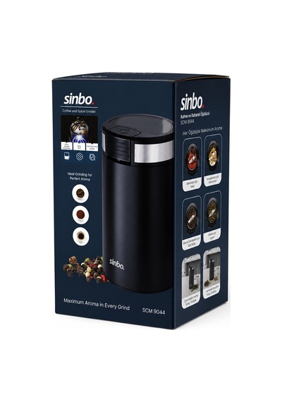 Sinbo Scm-9044 Kahve Ve Baharat Öğütücü 50 Gr 200w - 2 Bıçaklı Çelik Hazneli