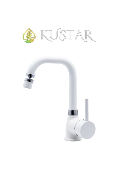 Kustar Varna Banyo Lavabo Bataryası Beyaz