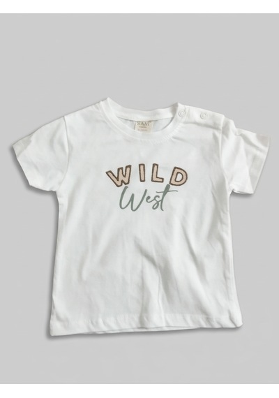 Sani Erkek Bebek Wild West Baskılı Gömlekli Şortlu Takım Yeşil