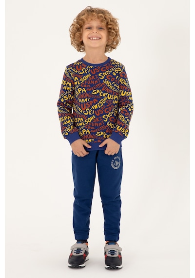 U.S. Polo Assn. Erkek Çocuk İndigo Bisiklet Yaka Sweatshirt 50293460-VR028